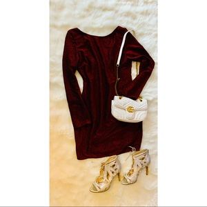 Dark Red/Black  (shiny) Dress